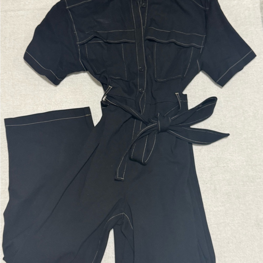 & OTHER STORIESShort-Sleeve Utility Jumpsuit - Picture 5 of 6